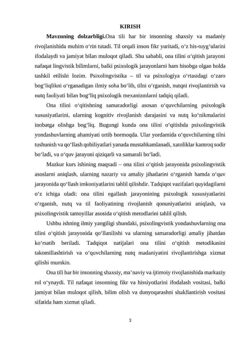 ONA TILINI O‘QITISHNING PSIXOLINGVISTIK ASOSLARI 3