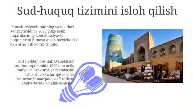O'zbekistonda Huquqiy Islohotlarning Amalga Oshirilishi 3