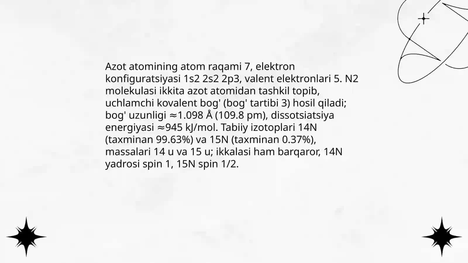 Azot va azotning xossalari 3