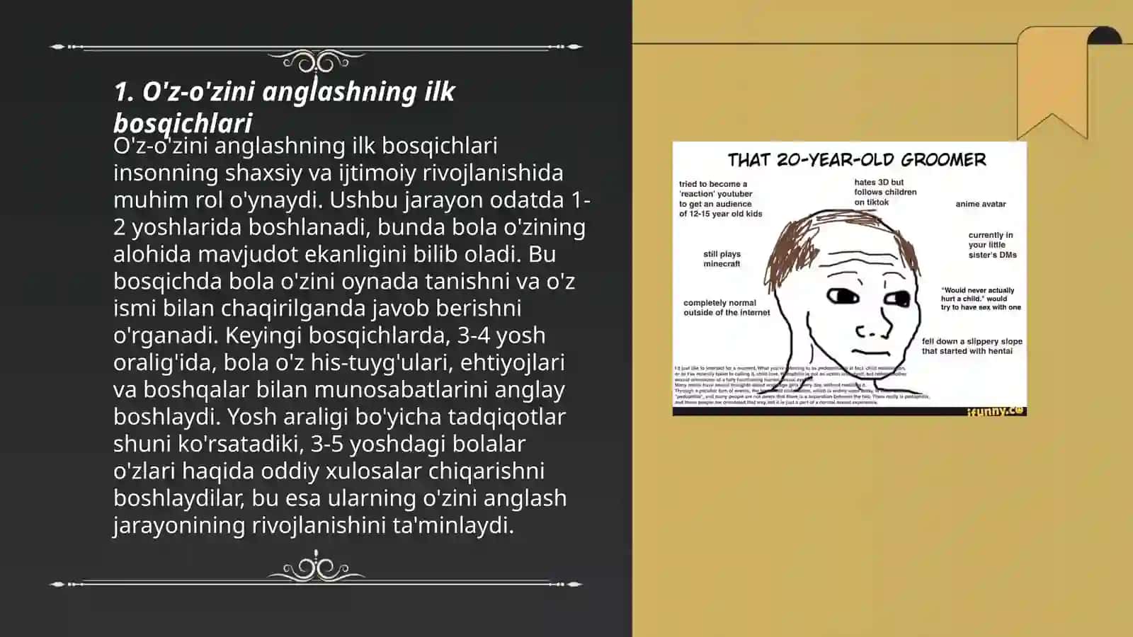 O'z-o'zini anglashning ilk bosqichlari 3