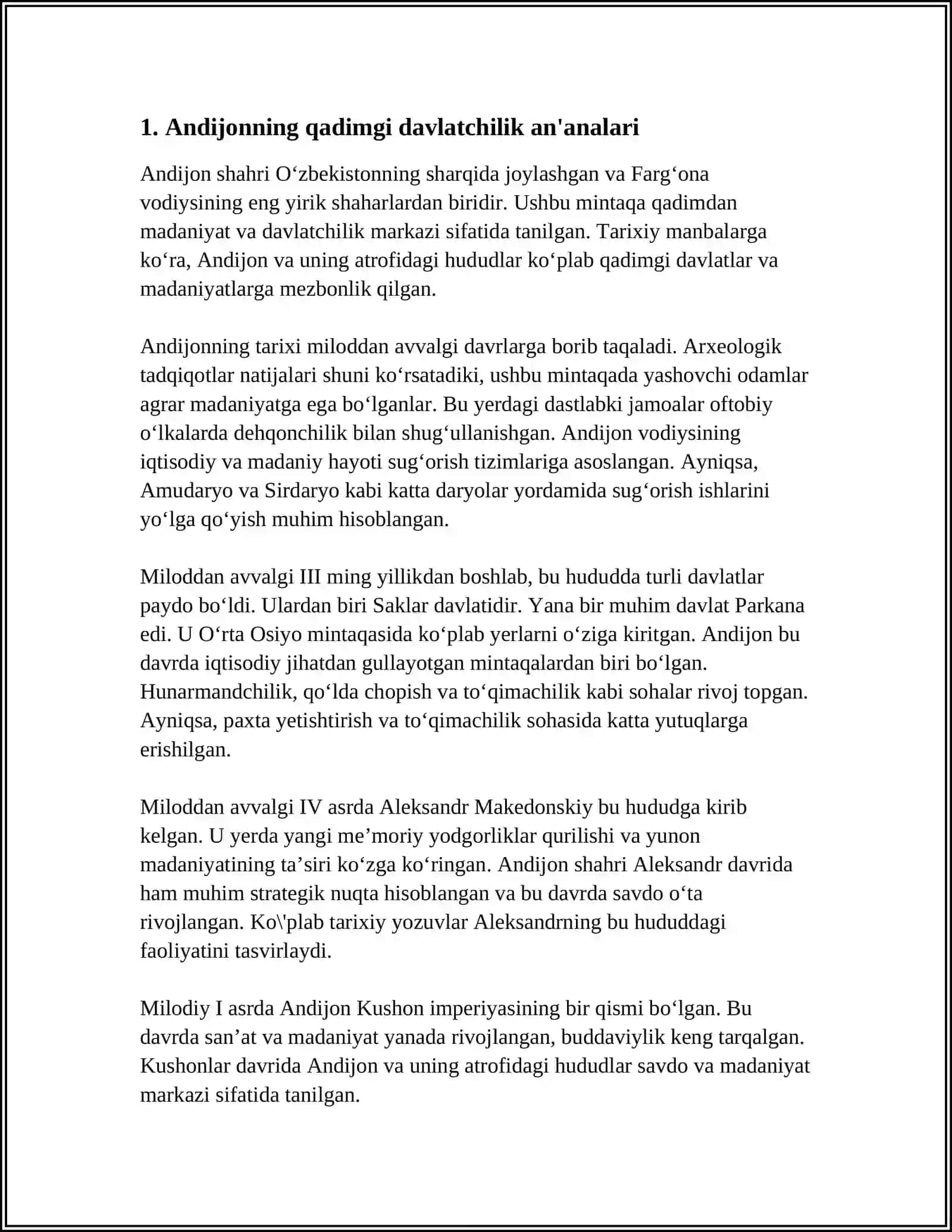 ANDIJONDA ILK DAVLATCHILIK VA SHAHARSOZLIK AN'ANALARINING RIVOJLANISHI 3