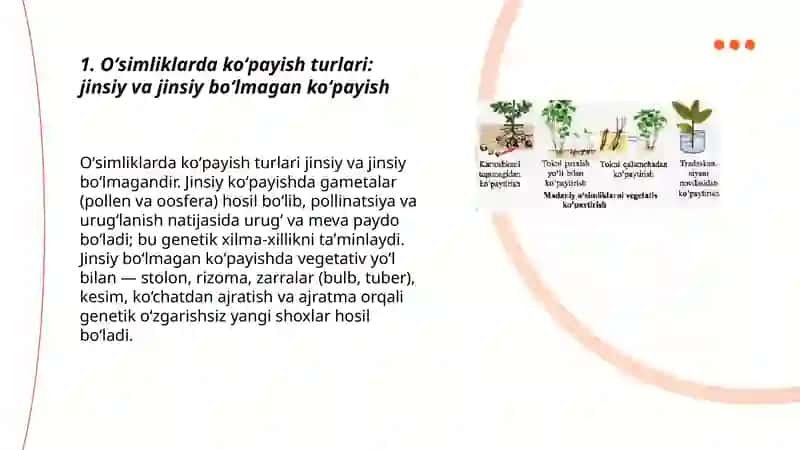 Oʻsimliklarning kopayish fiziologiyasi 3