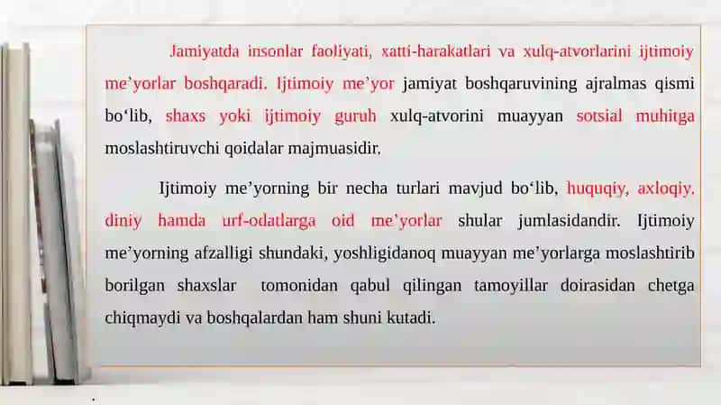 Deviant xulq-atvor tushunchasi. Deviant xulq-atvor turlari. O‘smirlik yoshida deviant xulq-atvorning namoyon bo‘lishi. Deviant xulq-atvorning kelib chiqish sabablari. Deviatsiya konsepsiyalari. 3