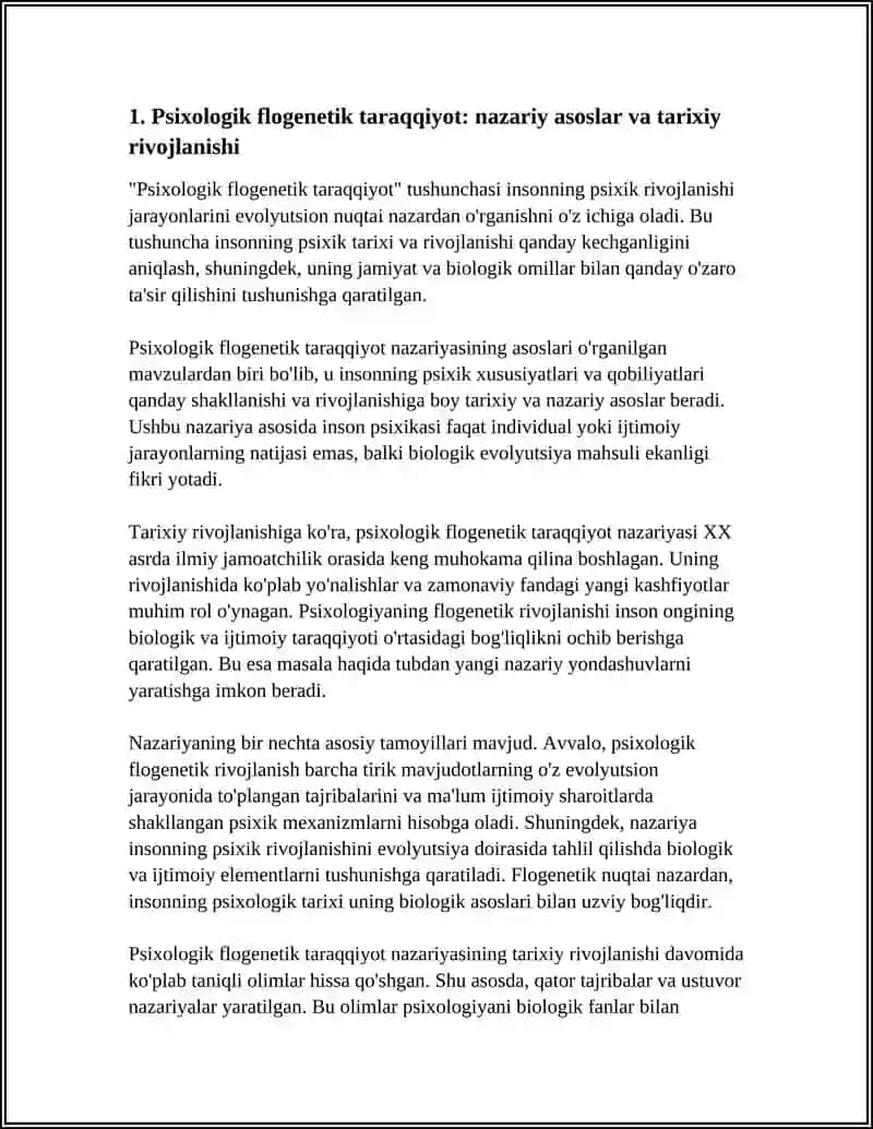Psixologik flogenetik taraqqiyot 3