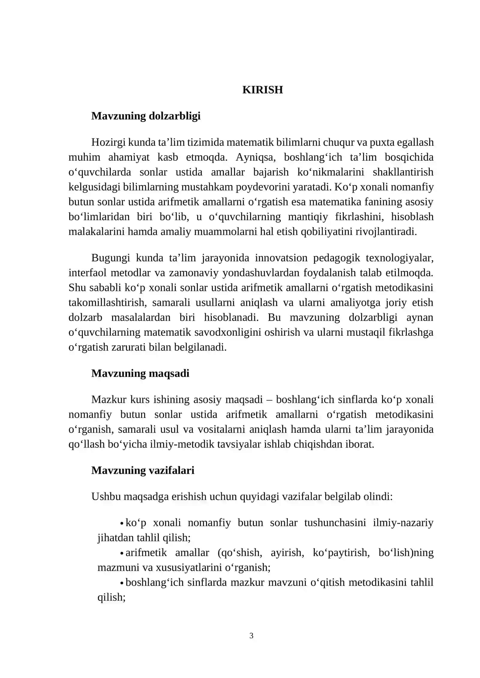 KO‘P XONALI NOMANFIY BUTUN SONLAR USTIDA ARIFMETIK AMALLARNI O'RGATISH METODIKASI 3