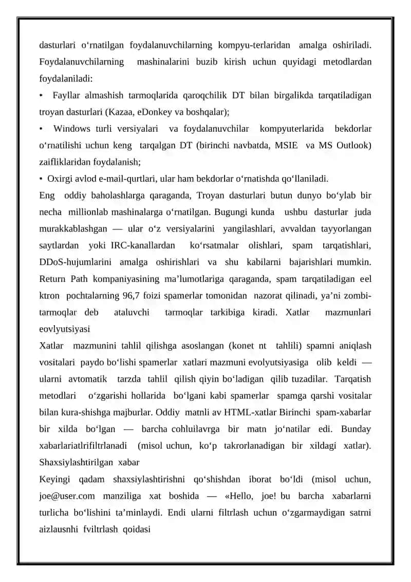Spam tarqatish mеtodlari evolyutsiyasi 3