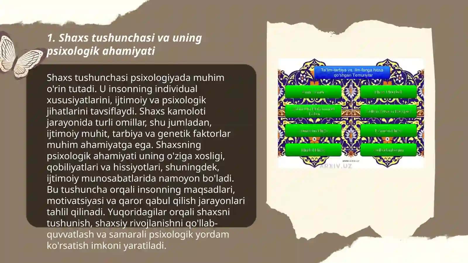 Chet el psixalogiyasida shaxs nazariyalari 3