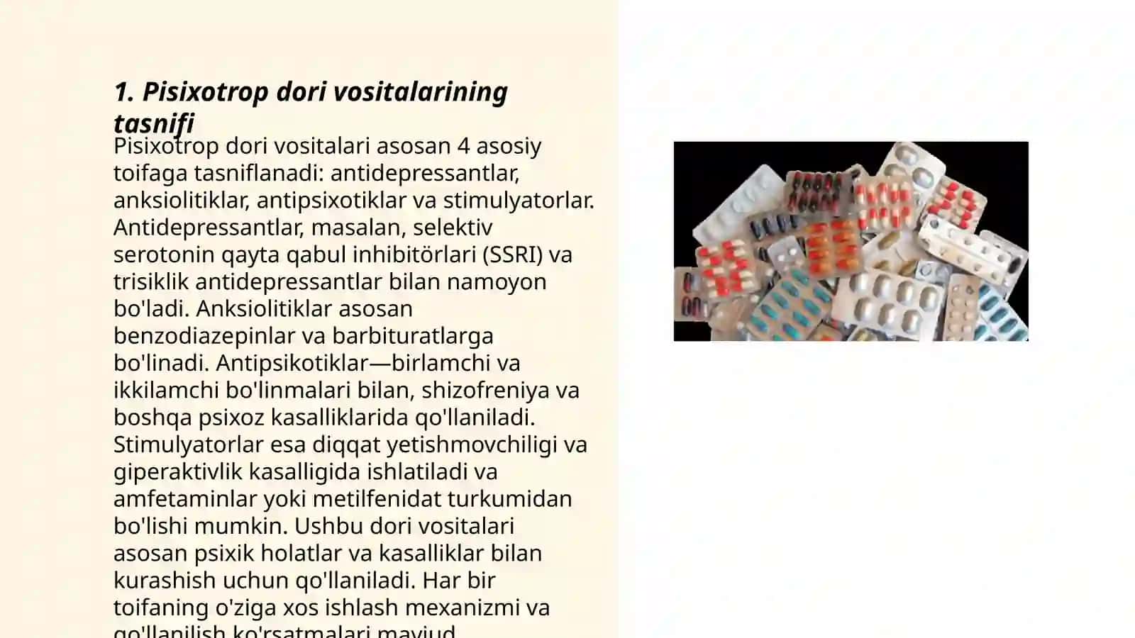 Pisixotrop dori vositalari 3