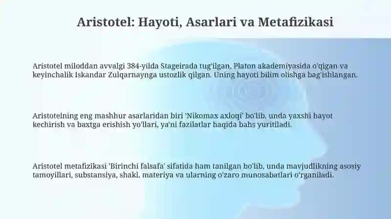 Aristotel, Demokrit va Heraklitning Falsafiy Qarashlari 3
