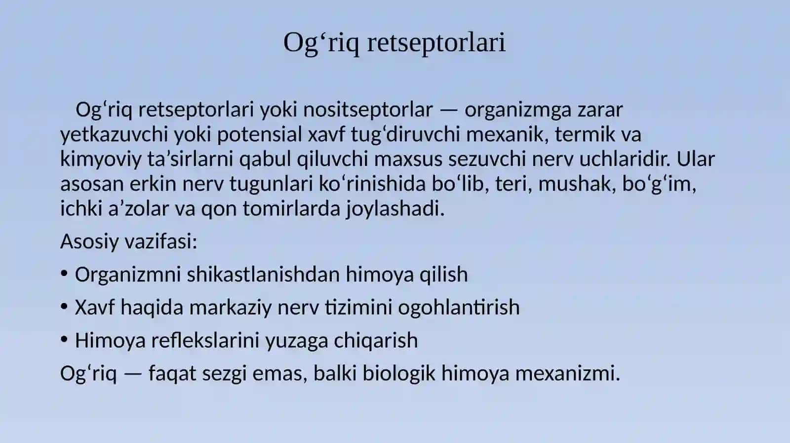 KO’RUV ANALIZATORI. KO’ZNING OPTIK VA RETSEPTOR TIZIMI 3