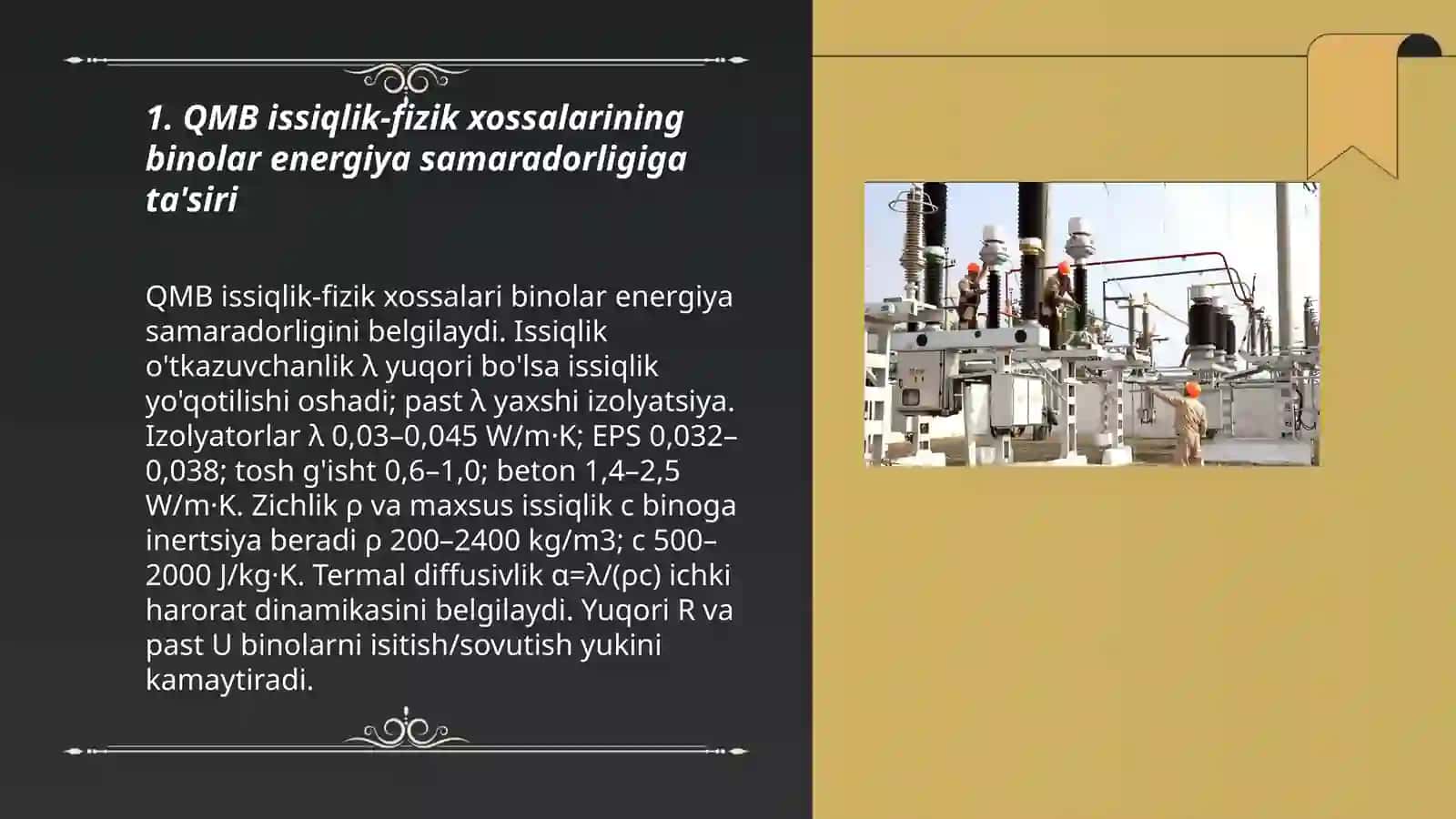 QMB issiqlik- fizik xossalarinn binolar va konstruksiyalar energiya tejamkorligi 3