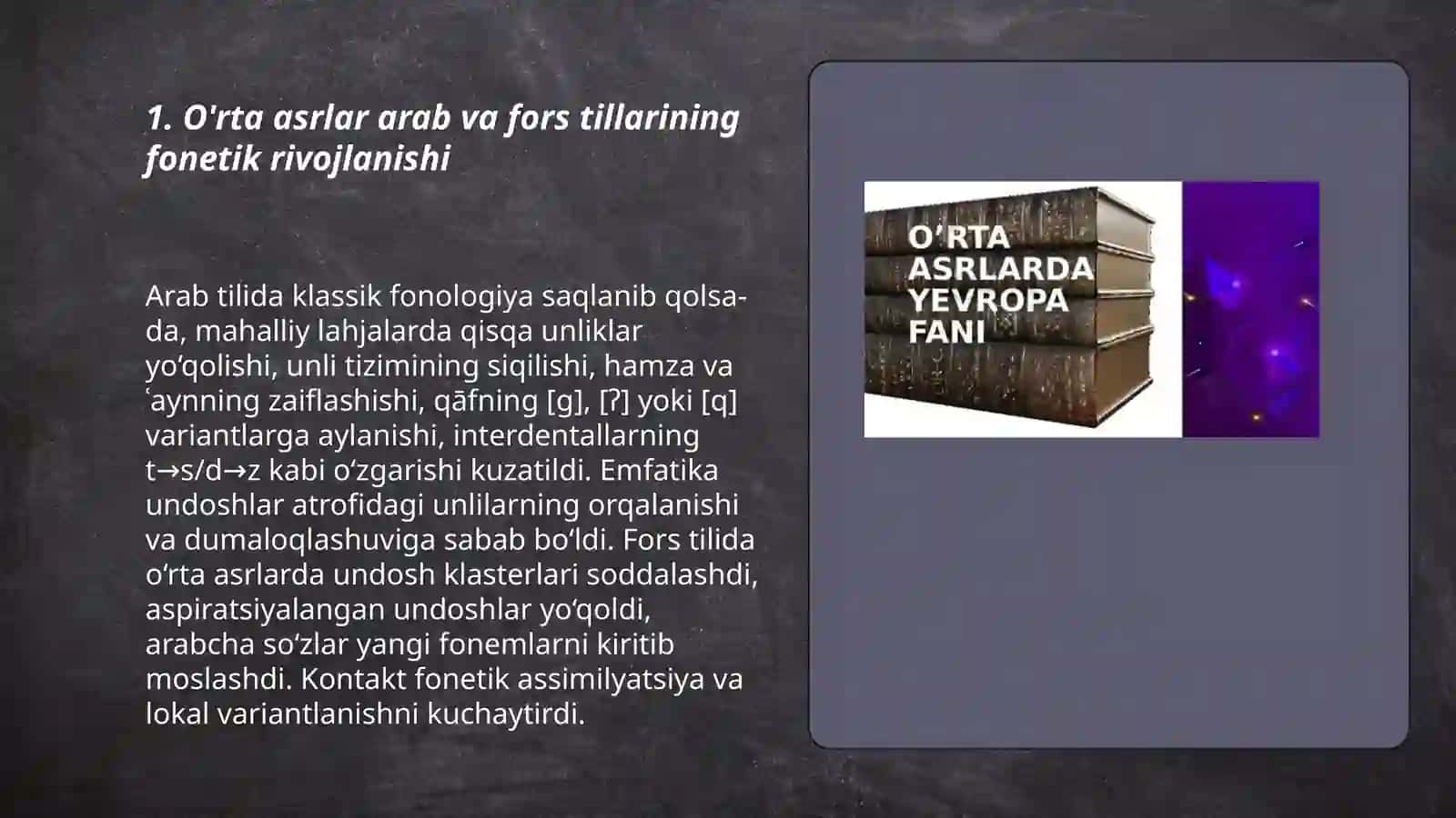 O'rta asrlar Sharq va yevropa tilshunosligi 3