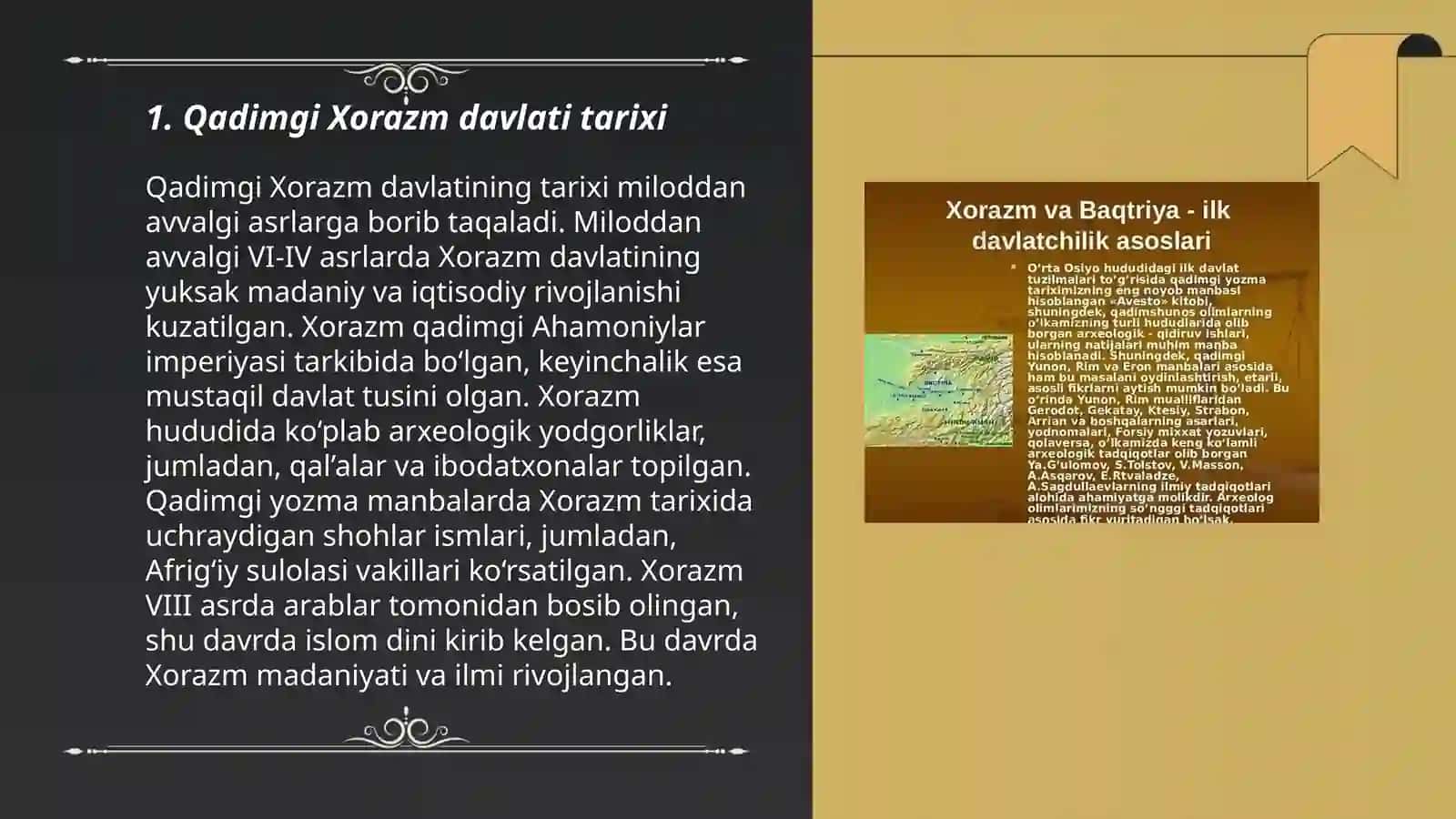Qadimgi Xorazm davlati tarixi 3