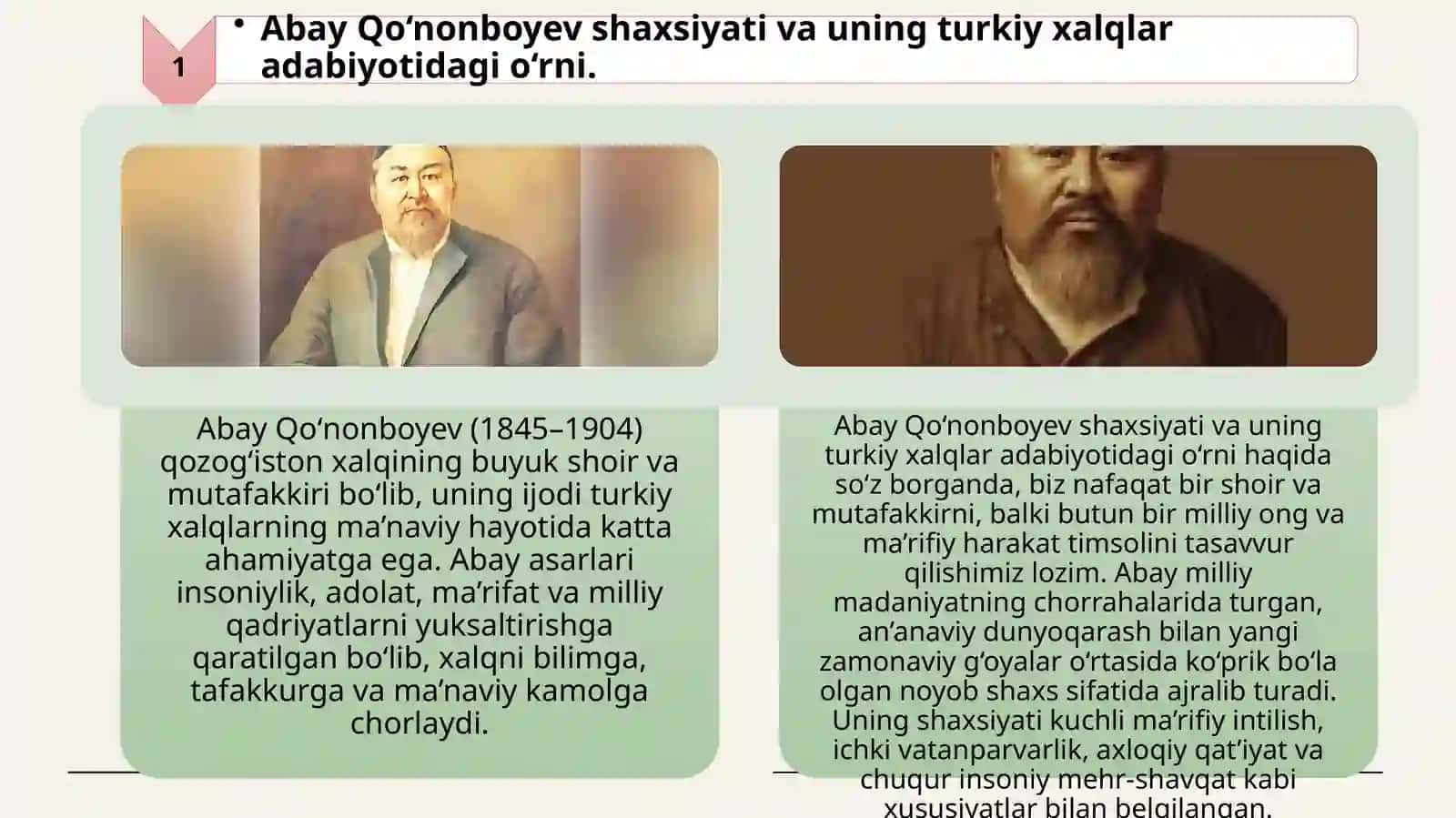 Abayning turkiy xalqlar adabiyotidagi o‘rni 3