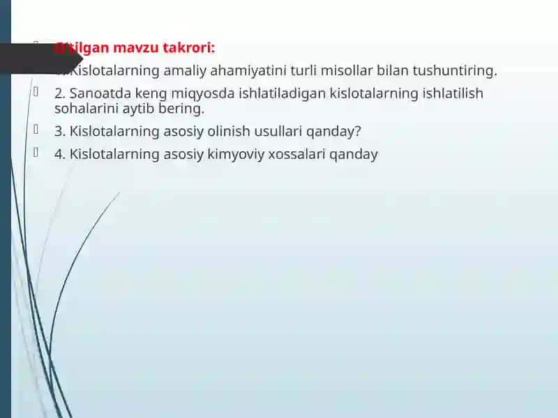 ENG MUHIMKISLOTALARNI ISHLATILISHI 3