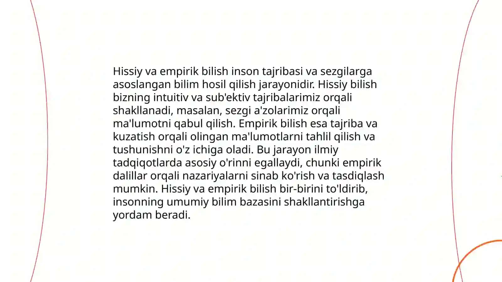 Hissiy empirik nazariy mantiqiy intuitiv bilish darajalarining oʻzaro aloqasi va farqi 3