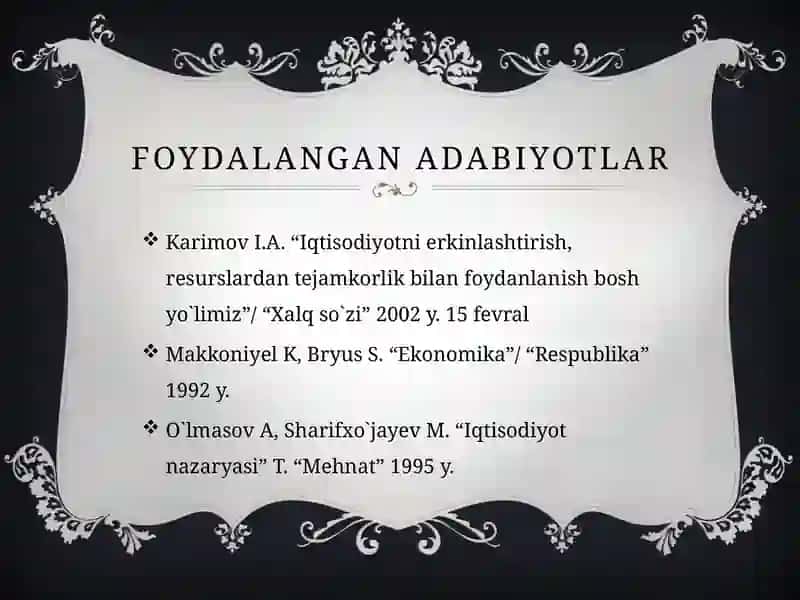 Kichik biznes va xususiy tadqiqotlar 3