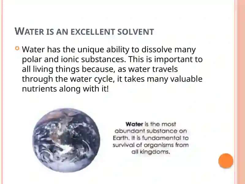 Water and its features 3