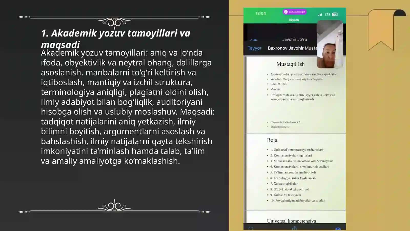 Yozma akademik matnlarni yaratish ko'nikmalarini shakllantirish 3