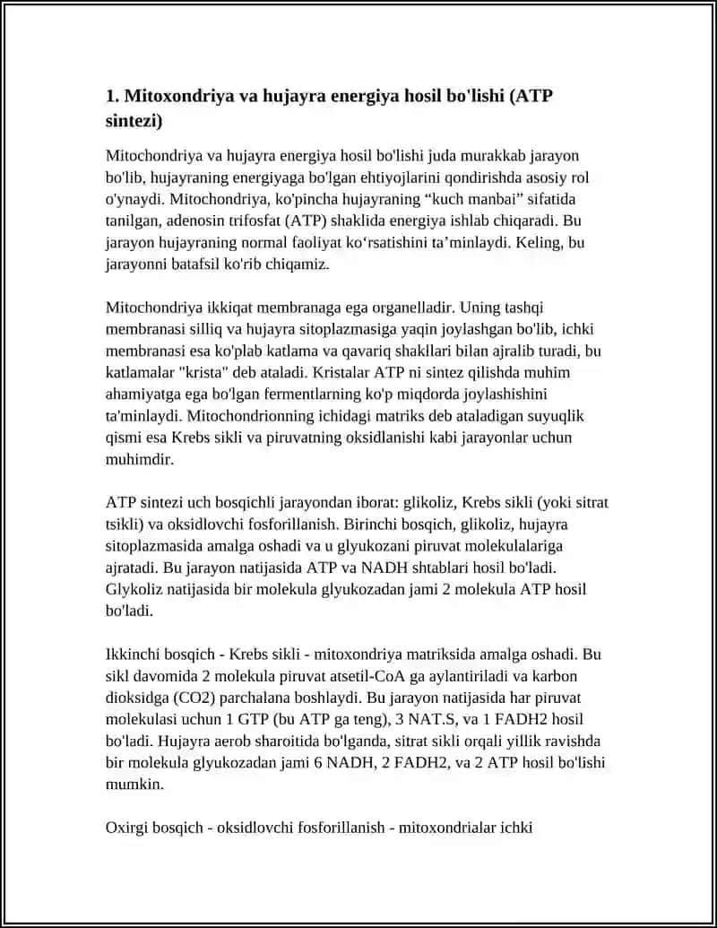 HUJAYRADA MODDA ENERGIYA OQIMLARI.HUJAYRADA PROLIFERATSIYA MUAMMOLARI 3