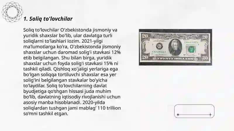 Jismoniy shaxslardan olinadigan mol mulk solig'ini to'lovchilarga tarkib soliq solish obyekti, soliq bazasi 3