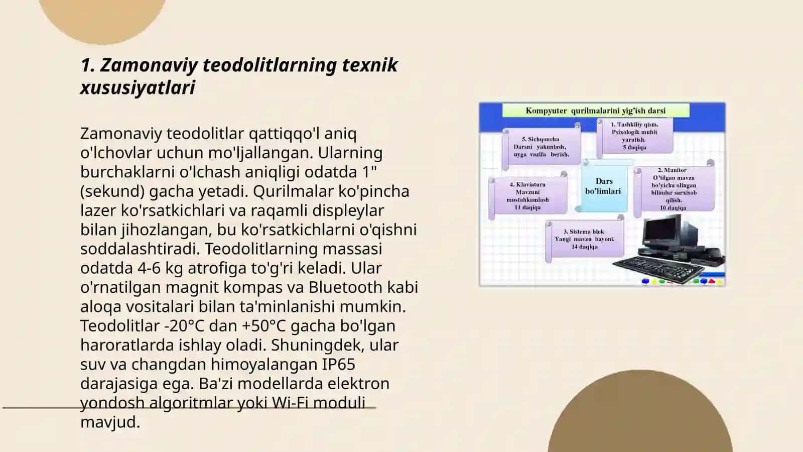 Zamonaviy teodalitlar va taxeometrlar 3