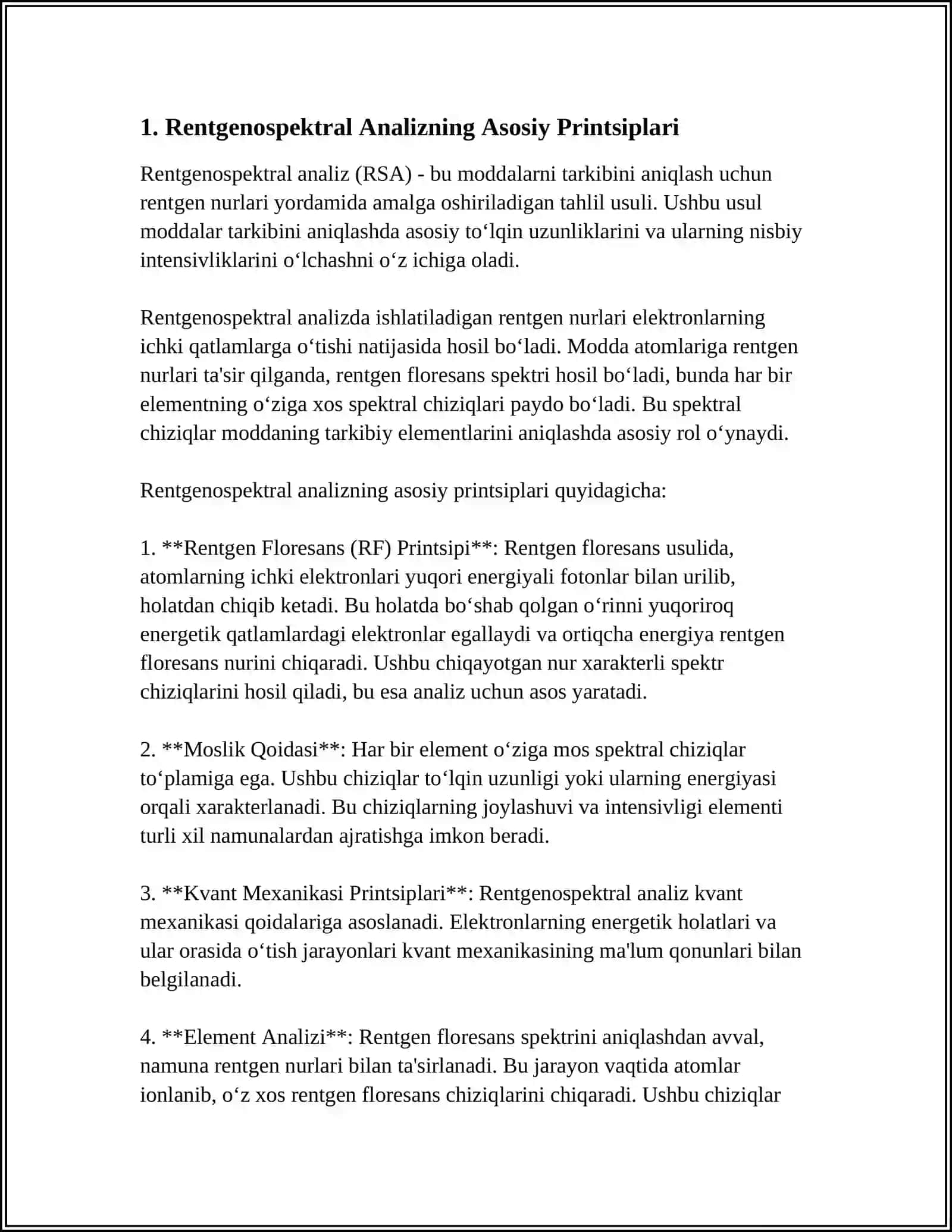 RENTGENOSPEKTRAL USULLAR. LYUMINESCENT TAHLIL 3