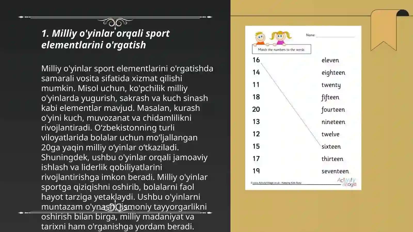 Milliy va harakatli o'yinlar orqali sport o'yinlari elementlarini o'rgatish 3