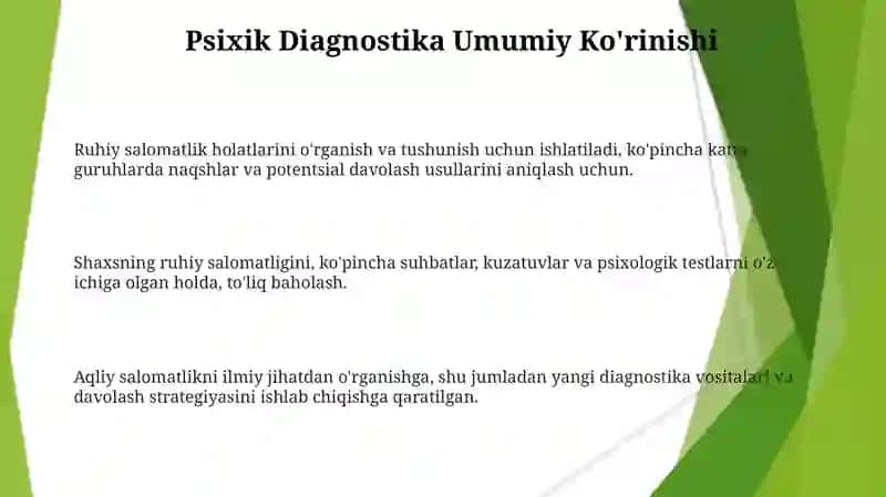 Psixadiagnostik tekshiruv va tadqiqotlar 3