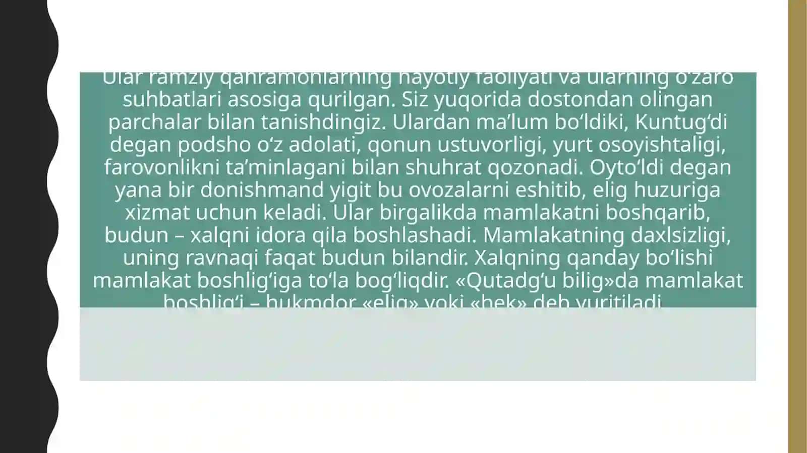 "Qutadgʻubilig"asariningtaʼlimtarbiyadagioʻrni 3
