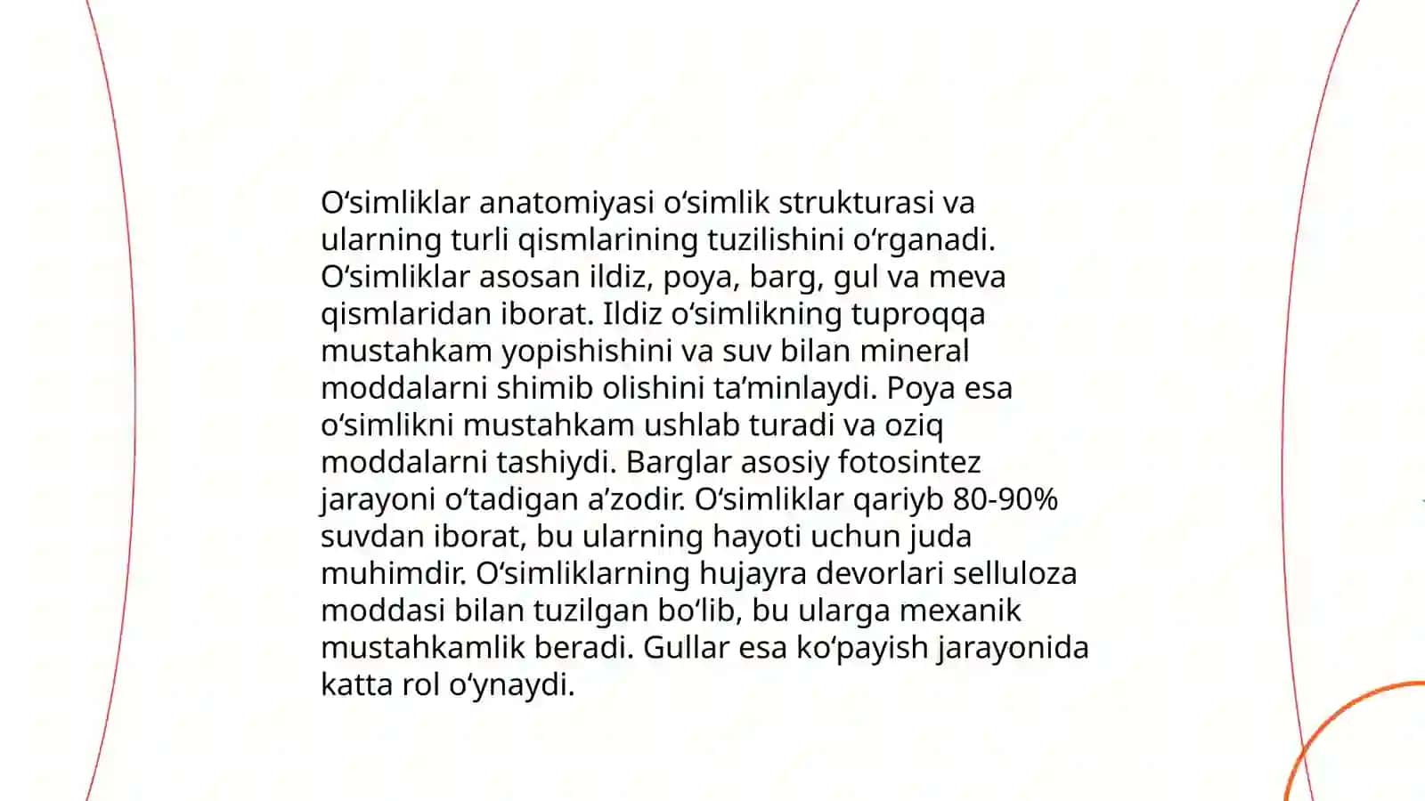 O‘simliklar anatomiyasi, fiziologiyasi 3