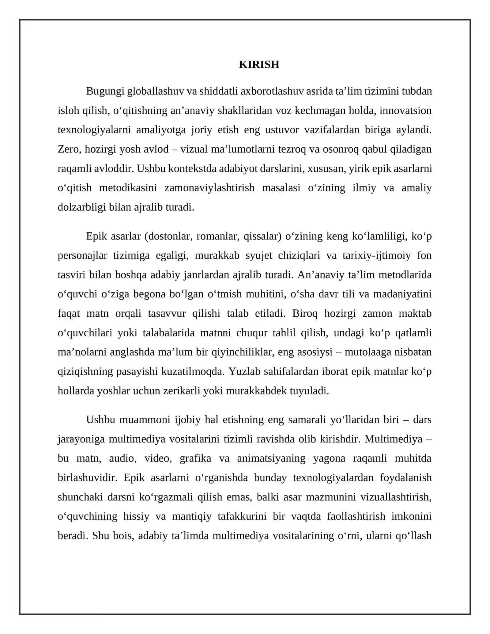 "Epik asarlarni o‘rganishda multimediya vositalarining o‘rni" 3