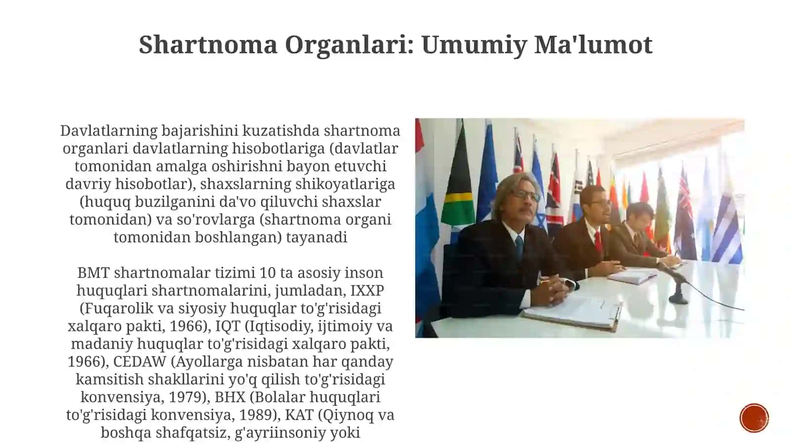 Inson huquqlari bo'yicha xalqaro shartnomaviy institutlar faoliyati 3