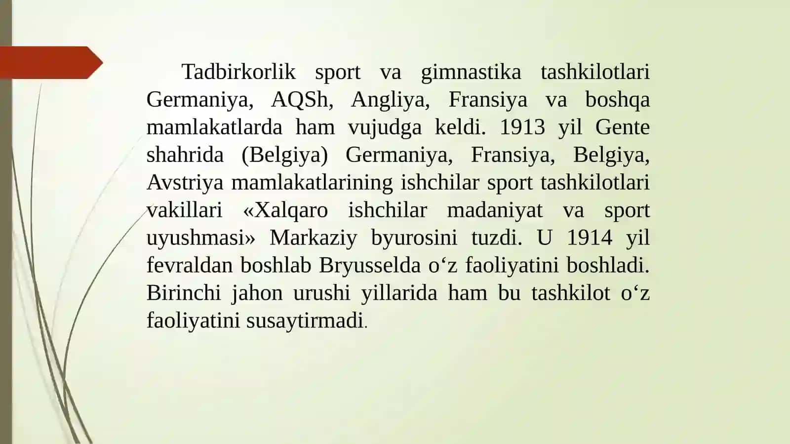 Eng yangi davrda jismoniy tarbiya va sport (XX asr boshlari – hozirgi davrgacha) 3