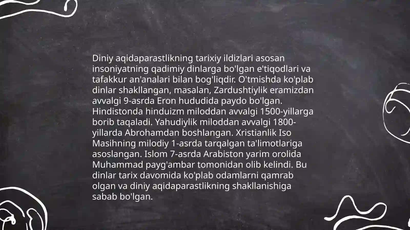Diniy aqidaparastlik (fanatizm), ekstremizm paydo bo’lishining ijtimoiy-tarixiy zaminlari va rivojlanishi 3