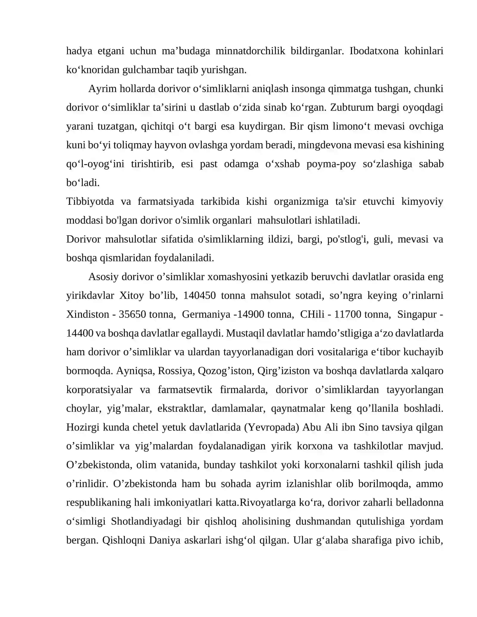 CHAKANDA O`SIMLIGINI YETISHTIRISH TEXNALOGIYASI DORIVOR XUSUSIYATLARI VA UMUMIY TA`RIF 3