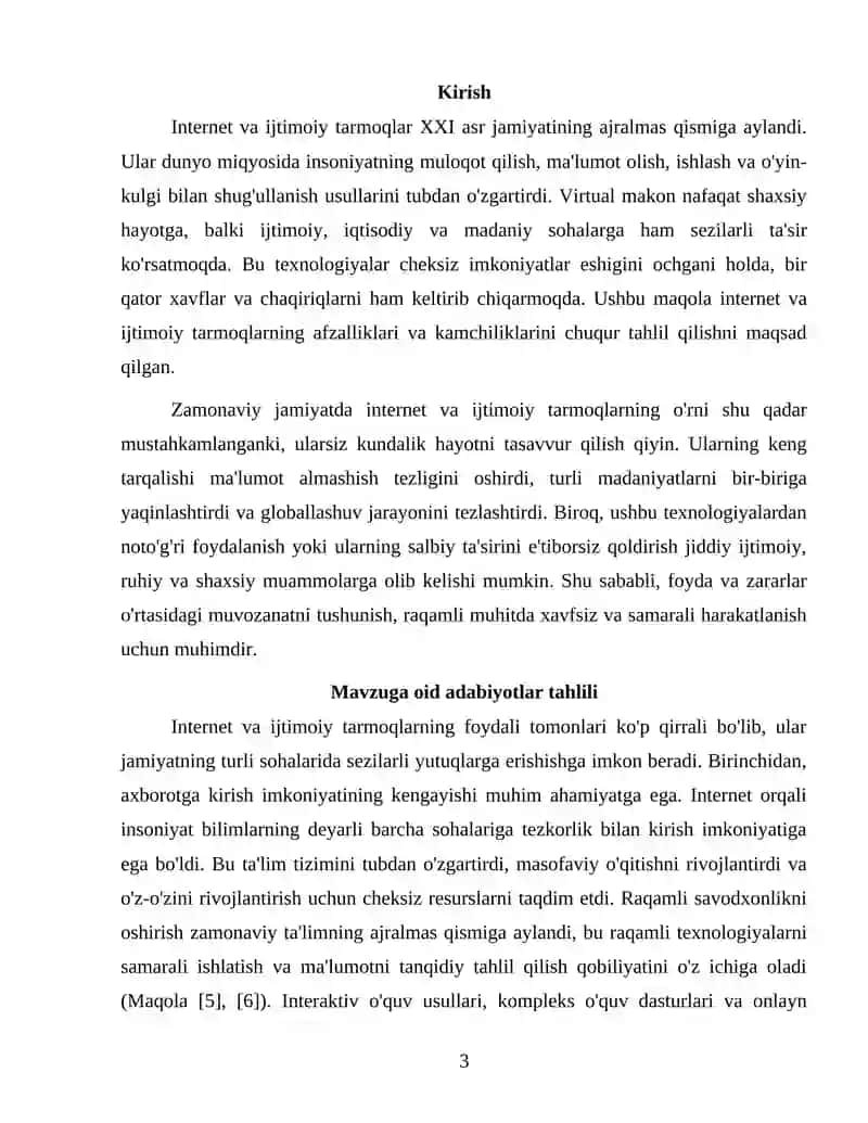 Internet va Ijtimoiy tarmoqlarni foyda va zarari 3