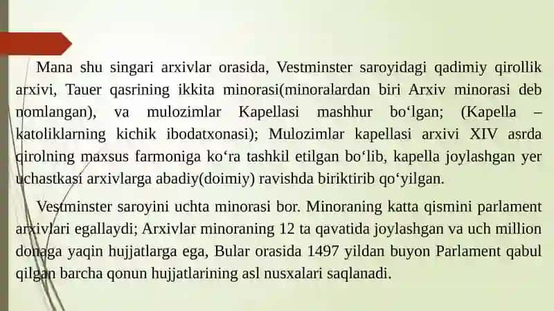 Angliyadagi Qirollik Arxivlari 3