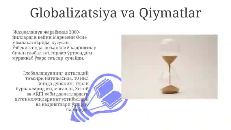 Globalizatsiya va Qiymatlar 3