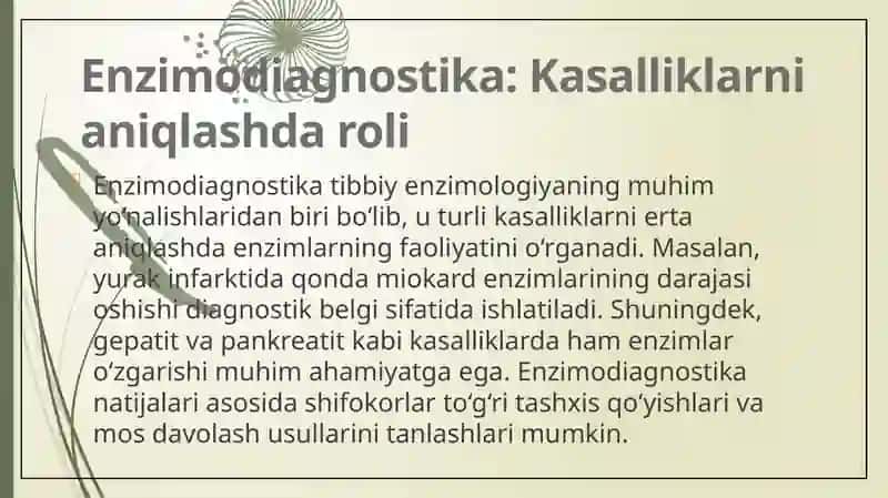 Tibbiy enzimologiya muammolari 3