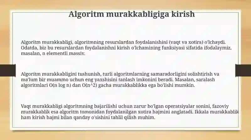 Algaritim xosalari 3