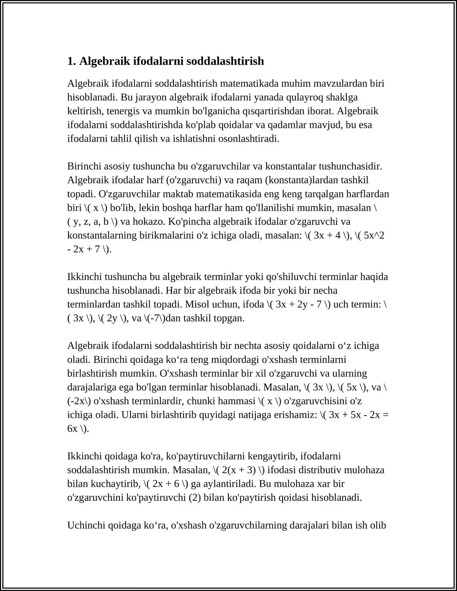 ALGEBRA VA SONLAR NAZARIYASI 3