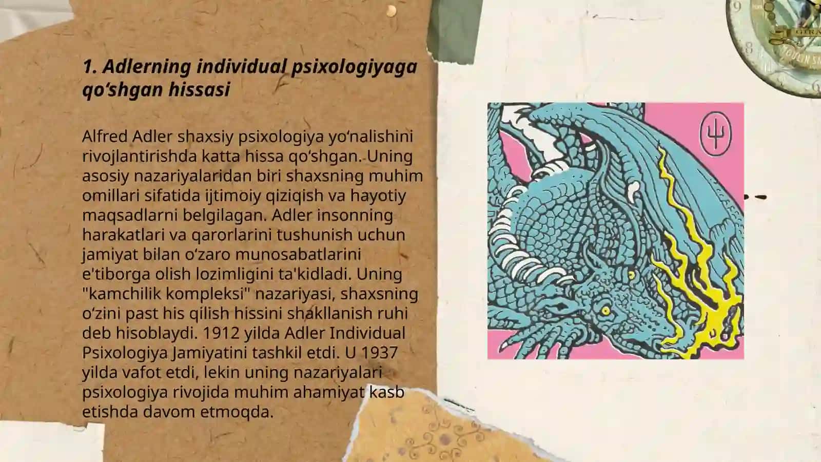 Adlerning individual psixologiyaga qo‘shgan hissasi 3