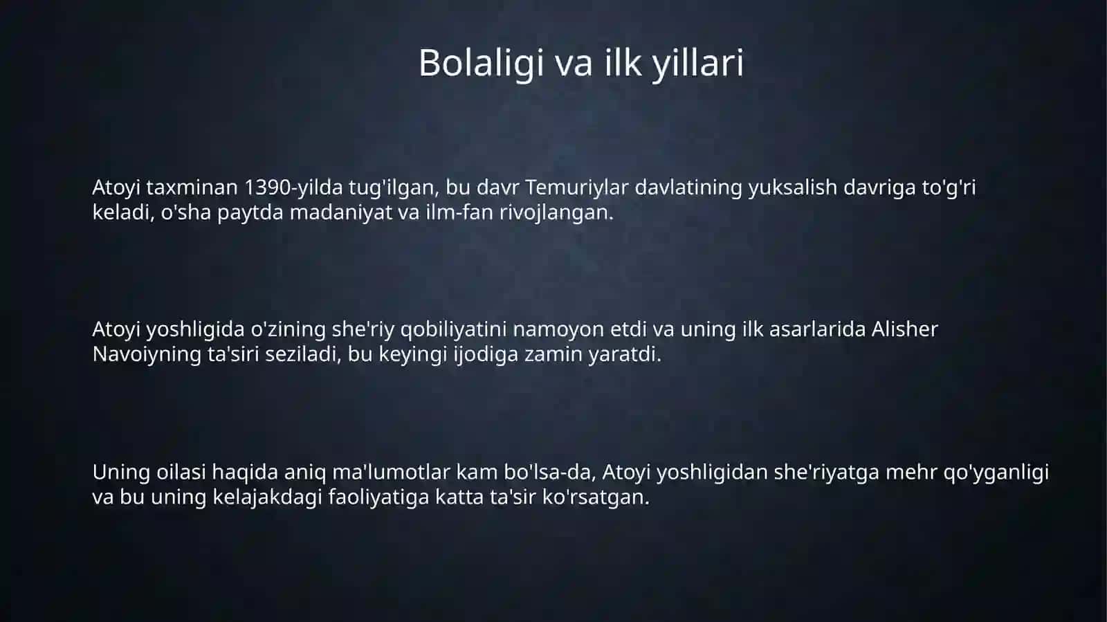 Atoyining hayoti va ijodi 3