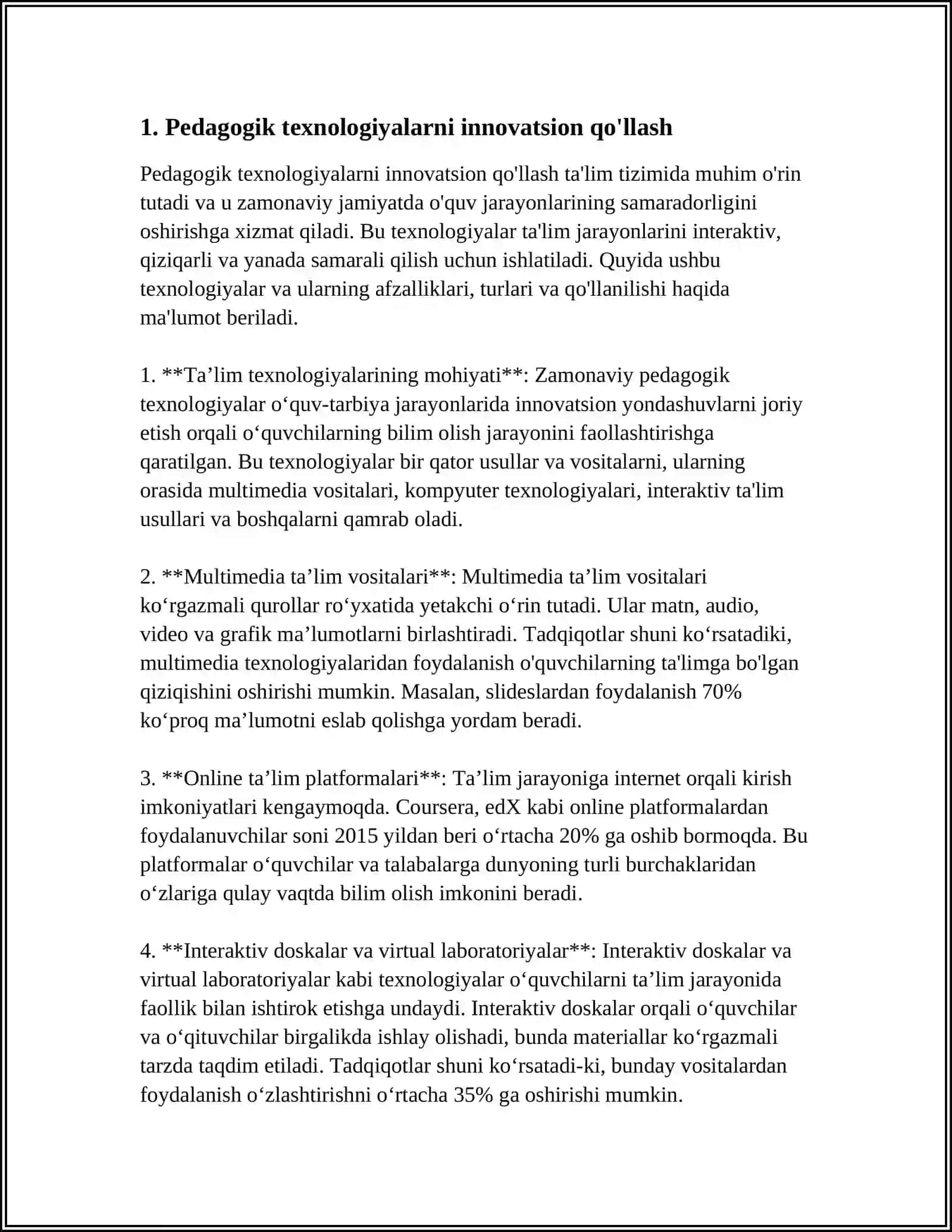 DAVOLASH PEDAGOGIKASIGA PEDAGOGIK, PSIXOLOGIK VA USLUBIY FANLARNING ZAMONAVIY YUTUQLARINI JORIY ETISH 3