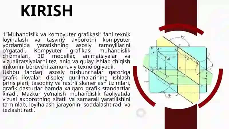 Muhandislik va kompyuter grafikasi 3