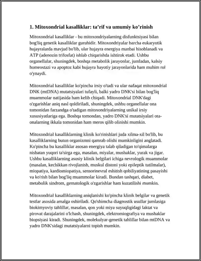 MITOXONDRIAL KASALLIKLAR 3
