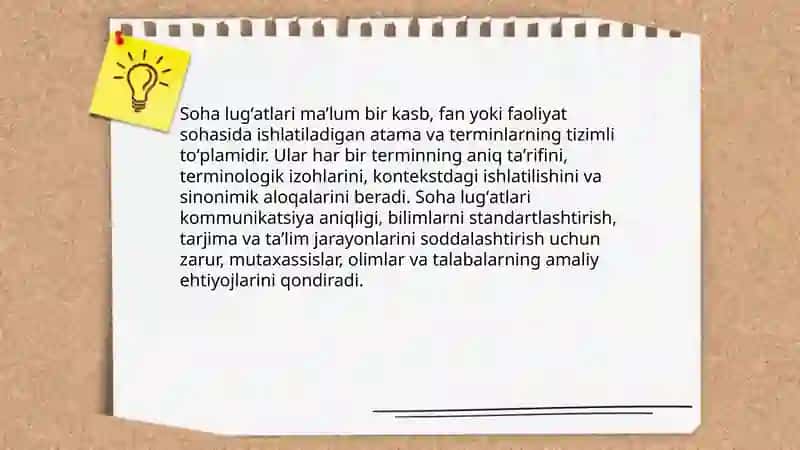 Soha lug'atlari 3
