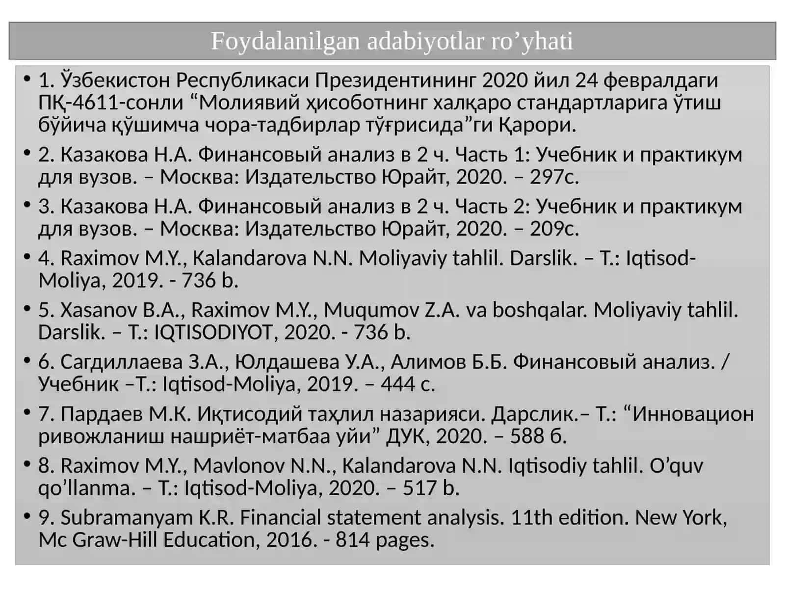Iqtisodiy tahlil fanining nazariy asoslari PPT | Iqtisodiy tahlil prezentatsiya 3