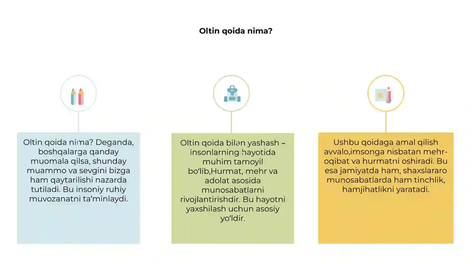 Oltin qoida bilan yashash 3